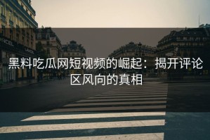 黑料吃瓜网短视频的崛起：揭开评论区风向的真相