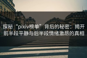 探秘“pixiv榜单”背后的秘密：揭开前半段平静与后半段情绪激昂的真相